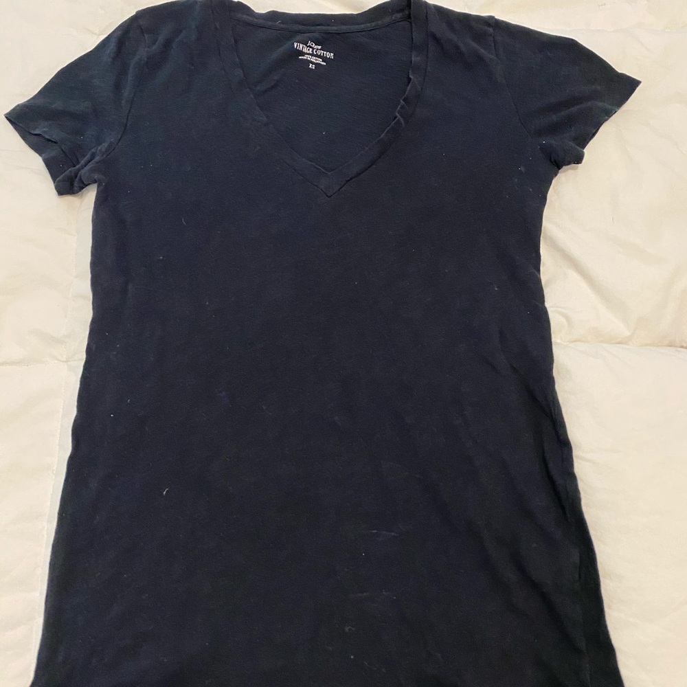 J Crew vintage cotton v neck tshirt